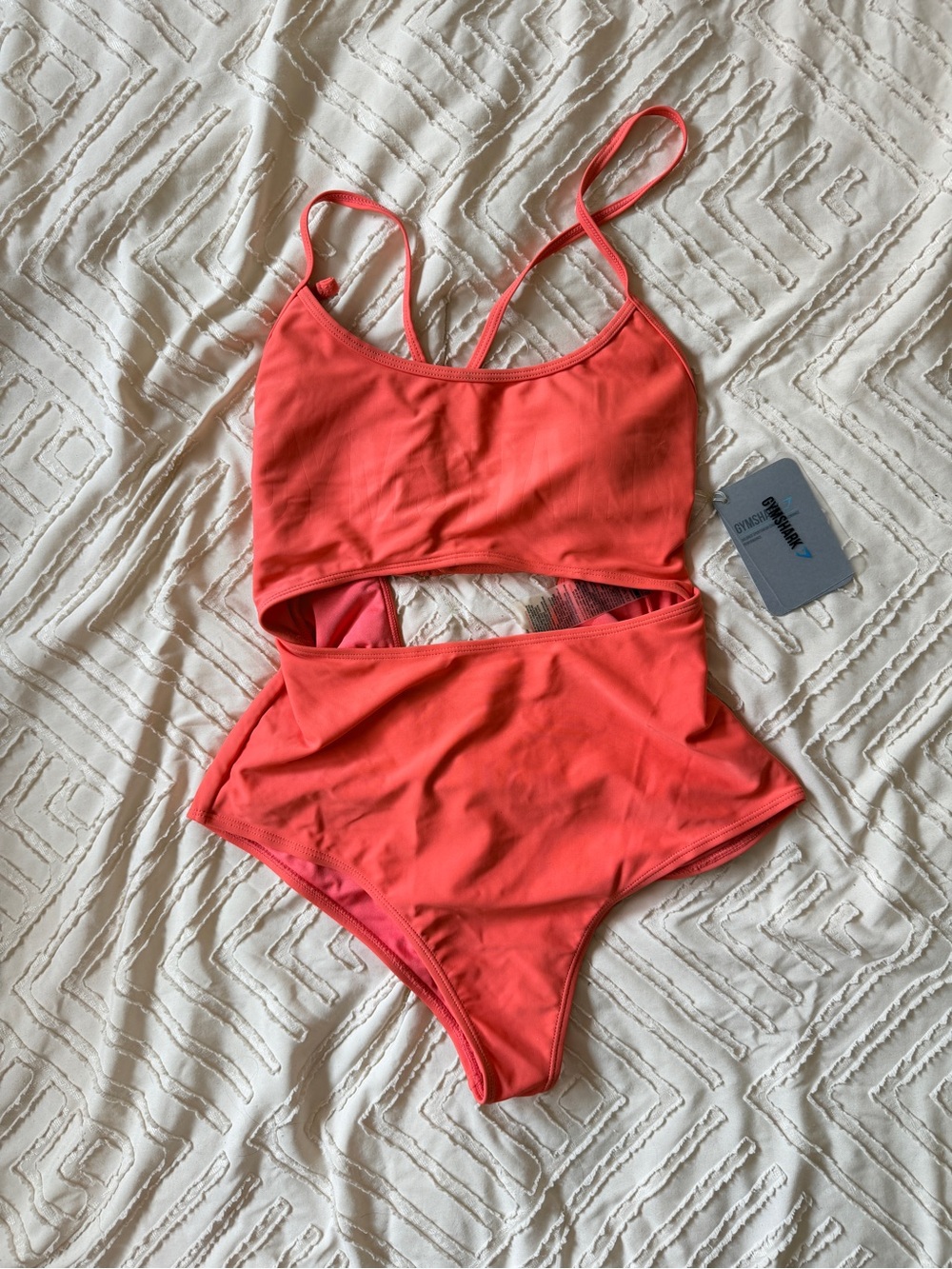 Gymshark Women’s Coral Cutout One-Piece Swimsuit